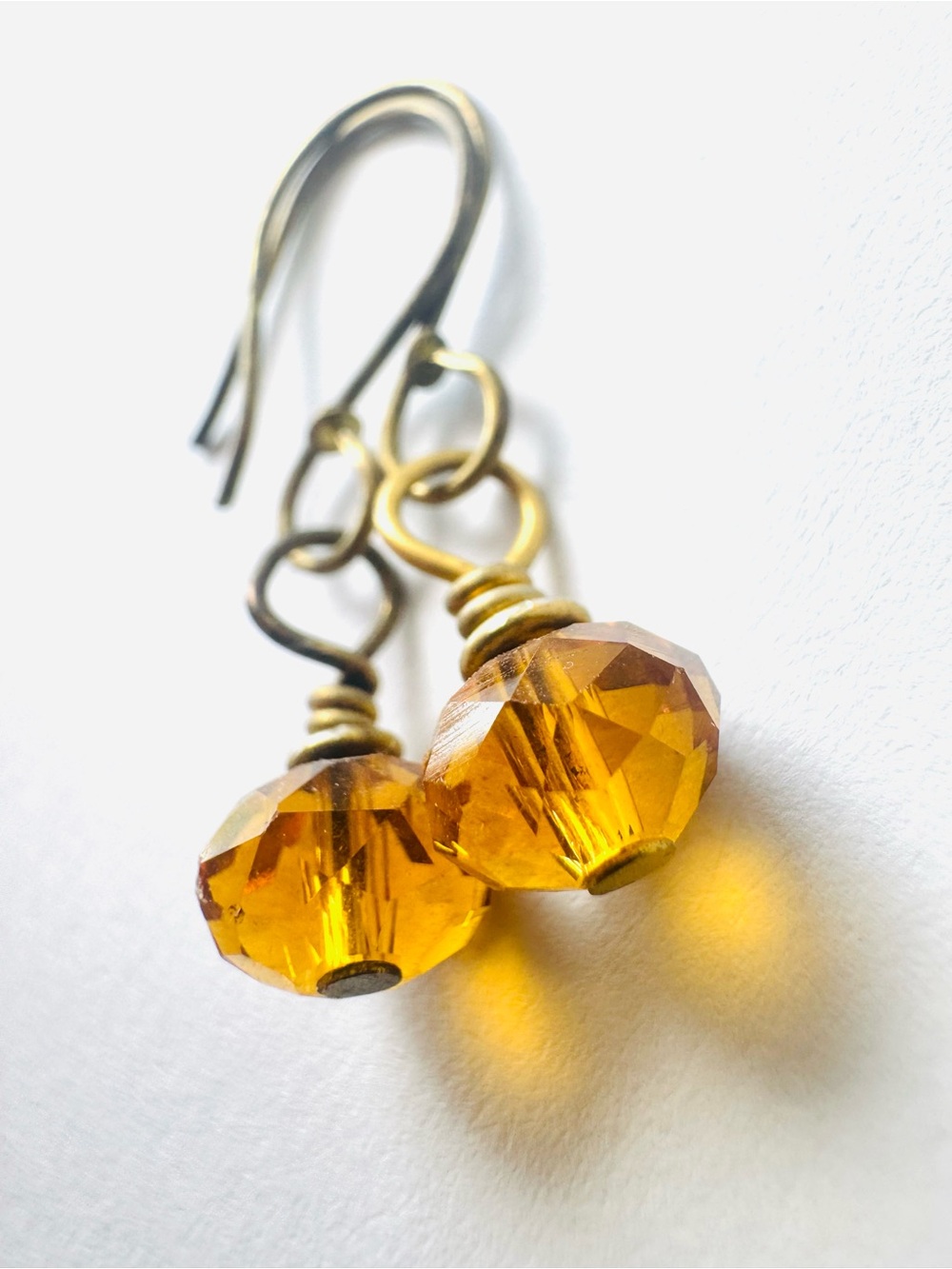 Celestial crystal earrings - handmade super sparkly and one of a kind - NWT